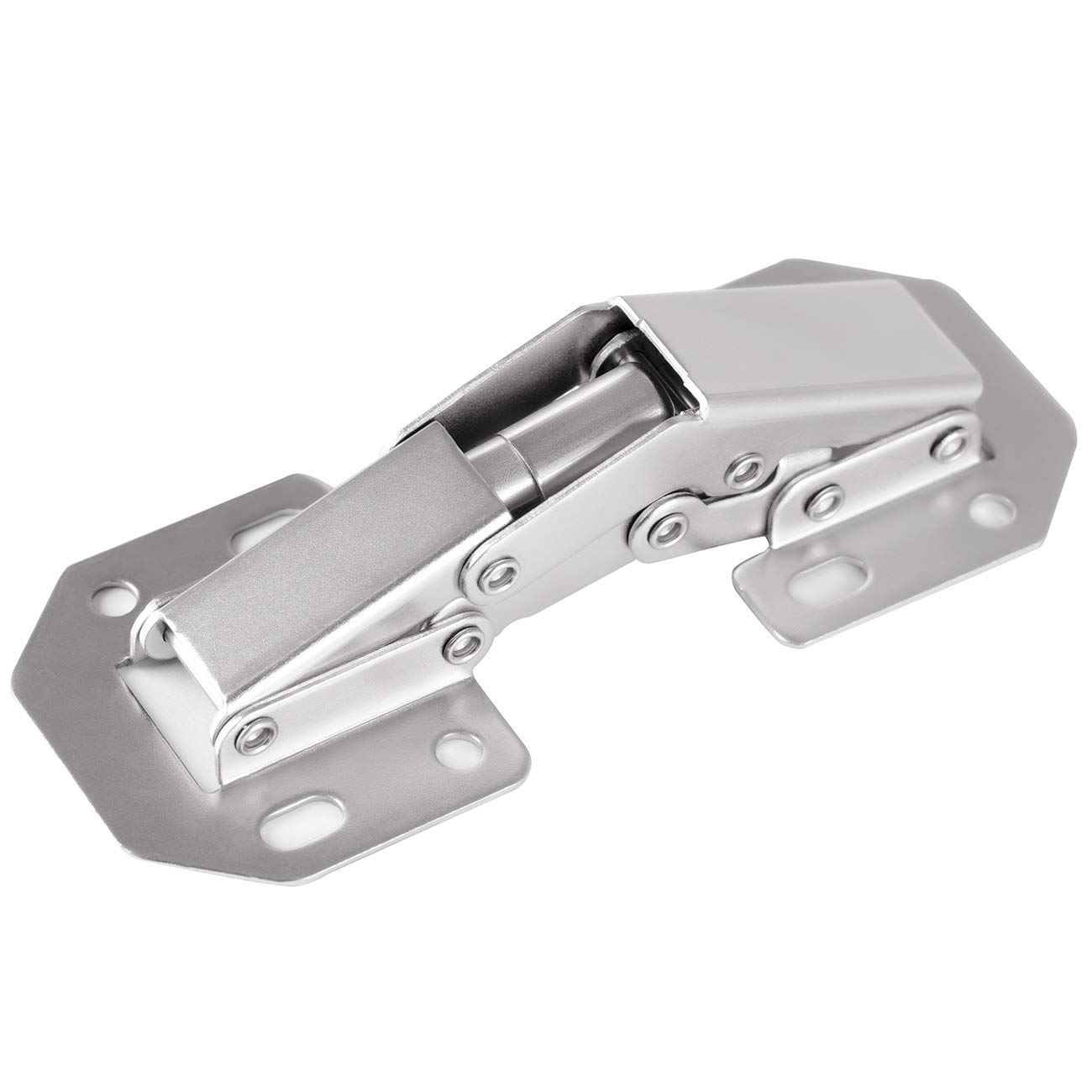 8-Pack Frameless Concealed Cabinet Hinges - Soft Close Hidden Hinges for Flush Mount Cabinet Doors | Perfect for Kitchen Cabinets, Wardrobes & Furniture Installation