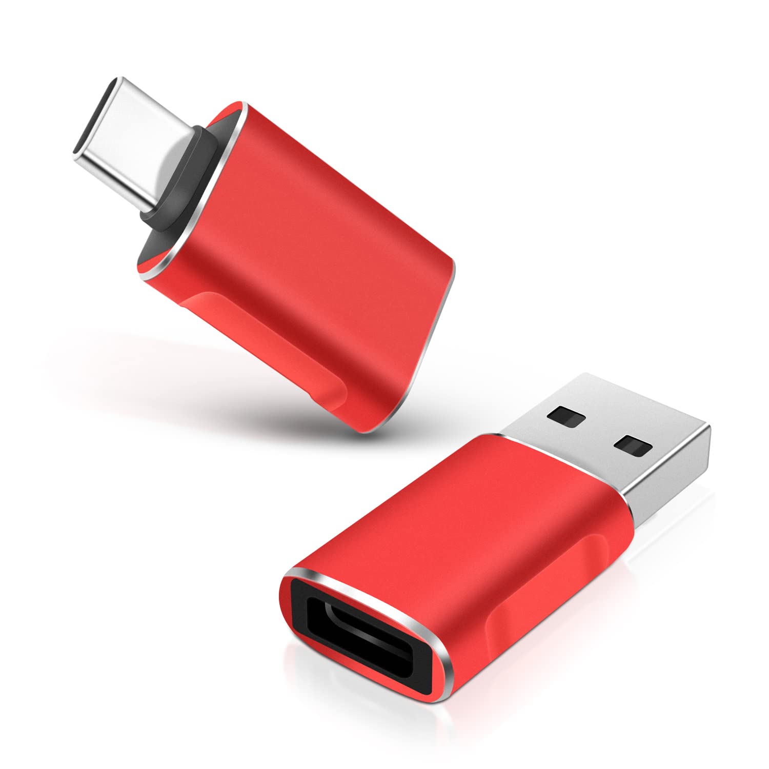 USB C to USB Adapter (2 Pack) - USB C Female to USB Male Converter, USB 3.0 OTG Type C to USB A Connector for MacBook Pro, iPhone 11/12/13 Pro Max, Galaxy S20 - Perfect for Data Transfer, Charging & Connecting Peripherals