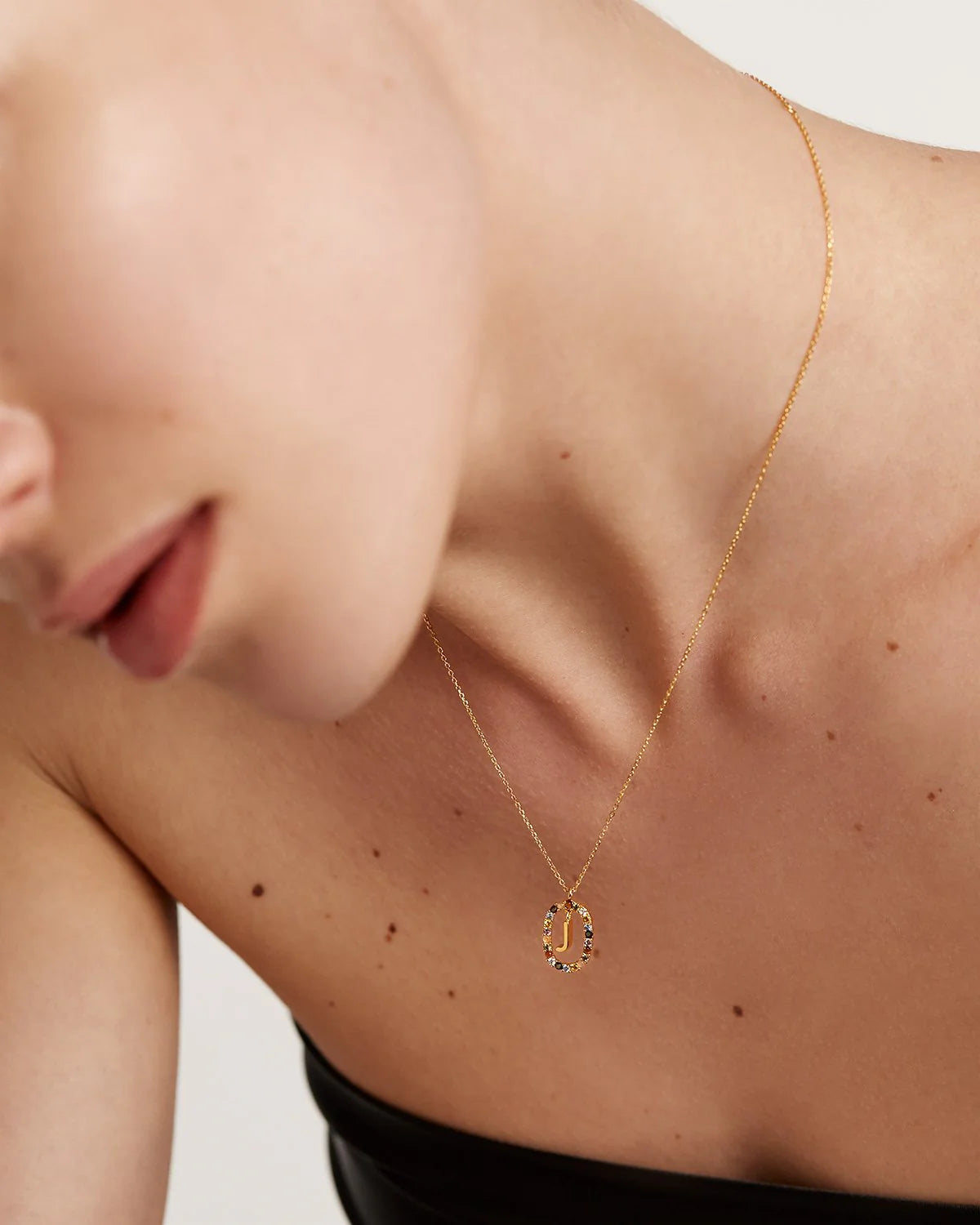18K Yellow Gold Plated Letter J Initial Necklace - Elegant Personalized Jewelry for Women, Perfect for Gifts, Birthdays & Everyday Wear