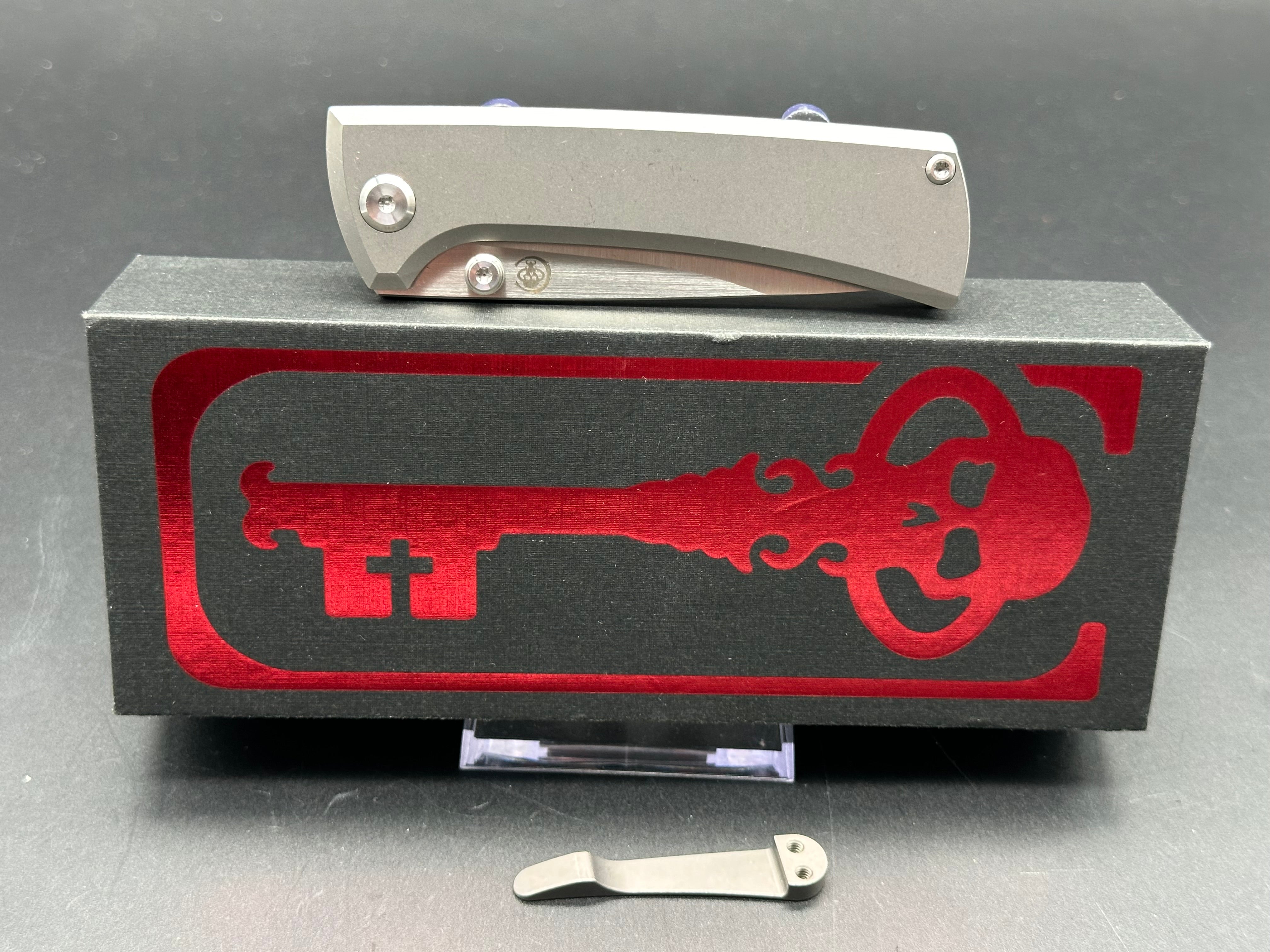 Chaves Knives RCK9 Titanium Frame Lock Folding Knife - 3.25