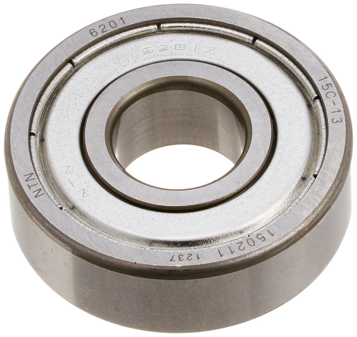 NTN 6201ZZ Deep Groove Ball Bearing - 12mm ID 32mm OD 10mm Width, Double Shielded, Steel Cage, C3 Clearance - Ideal for Electric Motors, Power Tools, Conveyors & Industrial Machinery
