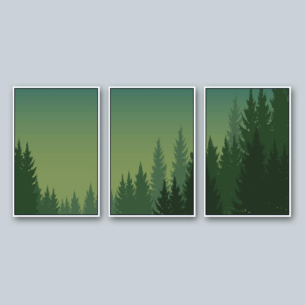 Wall26 3-Panel Framed Canvas Wall Art - 16