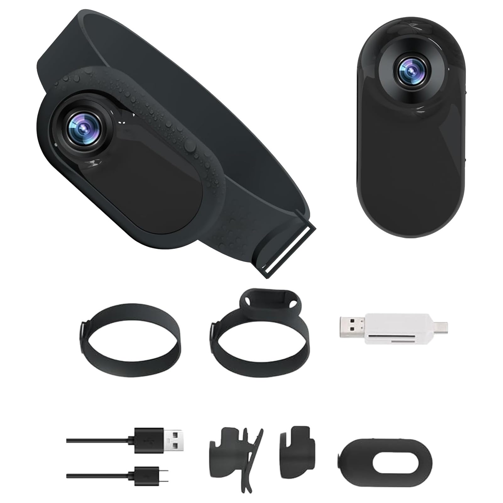 HD 1080P Wireless Cat Collar Camera - Mini Pet Action Camera with Video Recording for Outdoor Adventures, Home Monitoring & Training