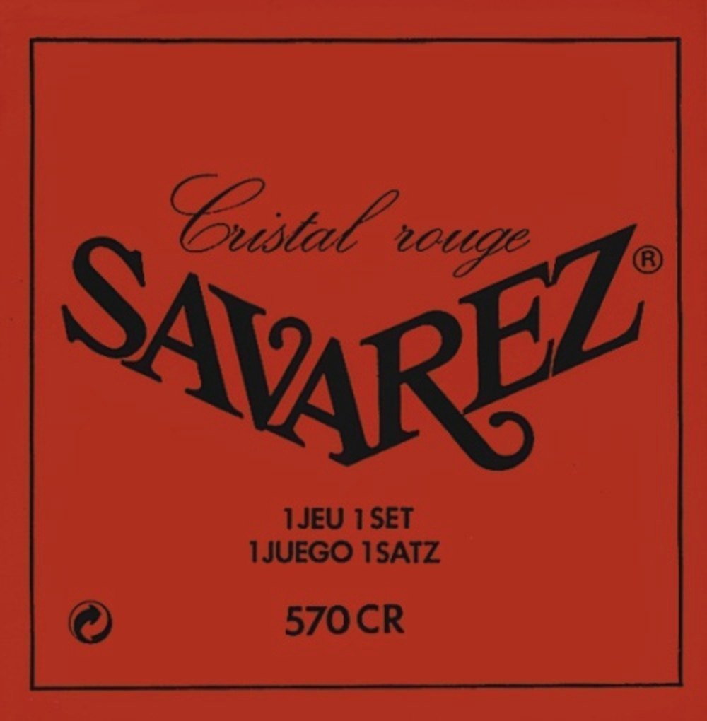 Savarez 570R Traditional Cristal Classical Guitar Strings - High Tension Nylon Strings for Professional Musicians & Students - Perfect for Concerts, Practice & Studio Recording