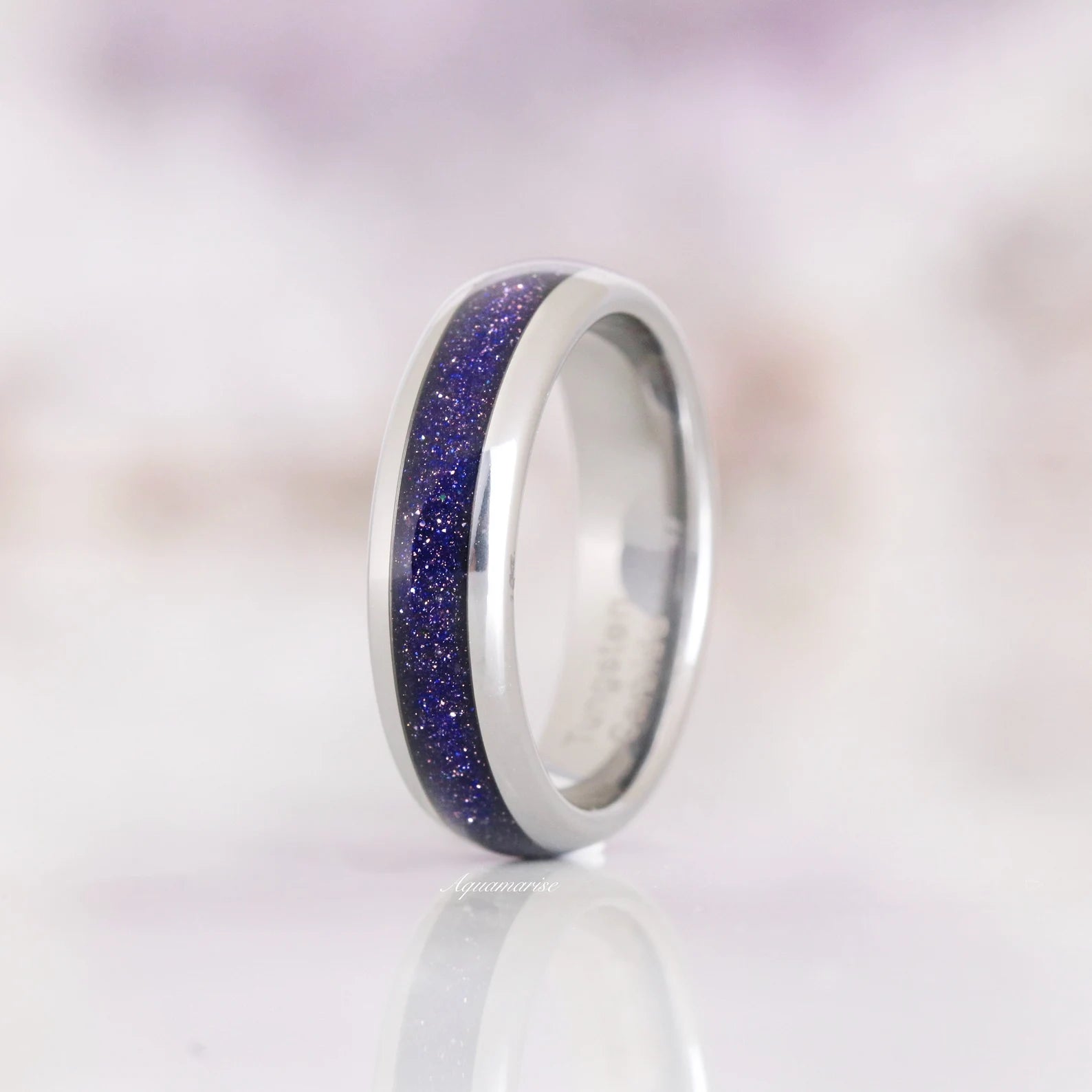 Skye Kite™ Starry Night Couple Rings - Matching His & Hers Wedding Bands with Celestial Design - Perfect for Anniversaries, Engagements and Romantic Gifts