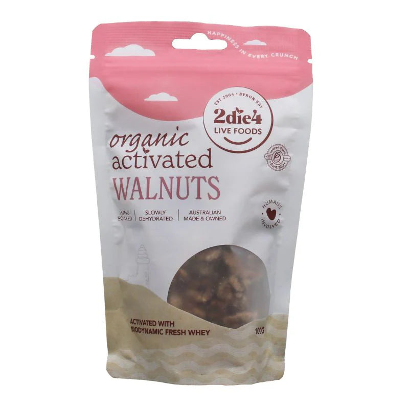 Organic Activated Walnuts - Raw, Non-GMO, Vegan & Gluten-Free - Perfect for Smoothies, Baking & Healthy Snacking