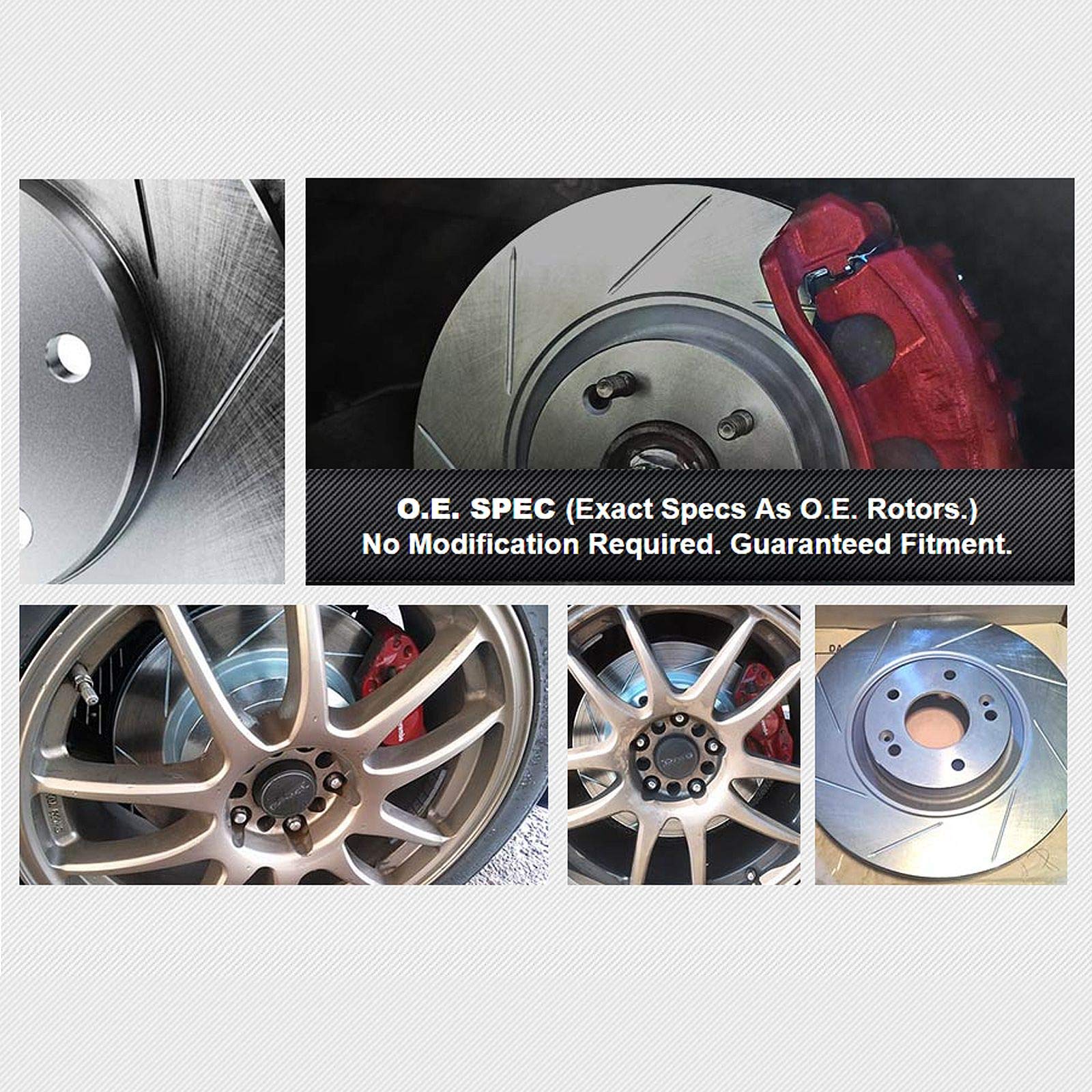High-Performance PowerSport Front & Rear Brake Kit - Ceramic Brake Pads & Rotors for 2013 BMW 328i xDrive | Smooth Stopping Power for City Driving & Highway Commutes