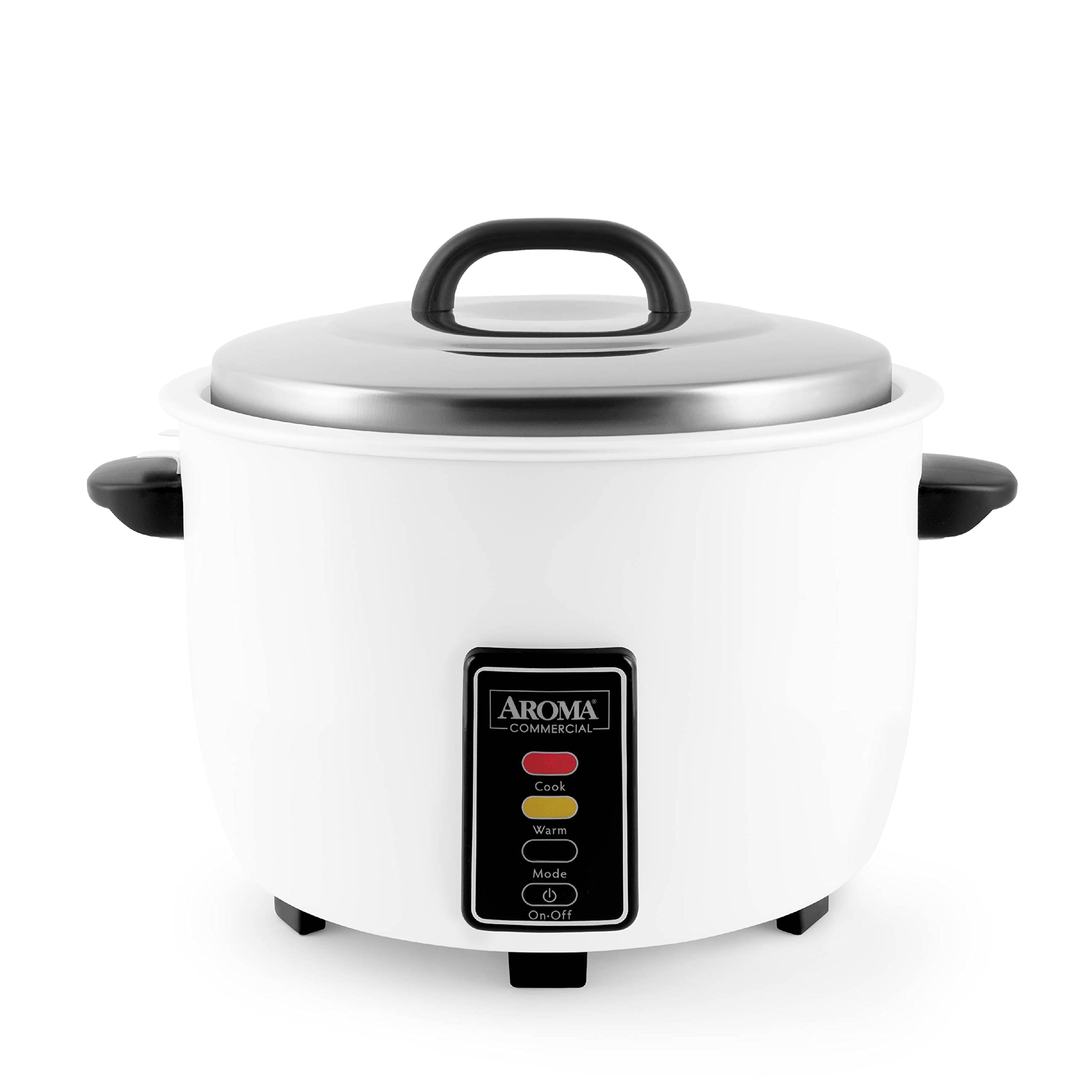 Aroma Housewares Commercial Rice Cooker and Food Steamer Bundle (ARC-1033E + ARC-360-NGP) - Perfect for Restaurants, Catering & Home Kitchens - Multi-Functional 20-Cup Rice Cooker with 2-Tier Steamer for Healthy Meals