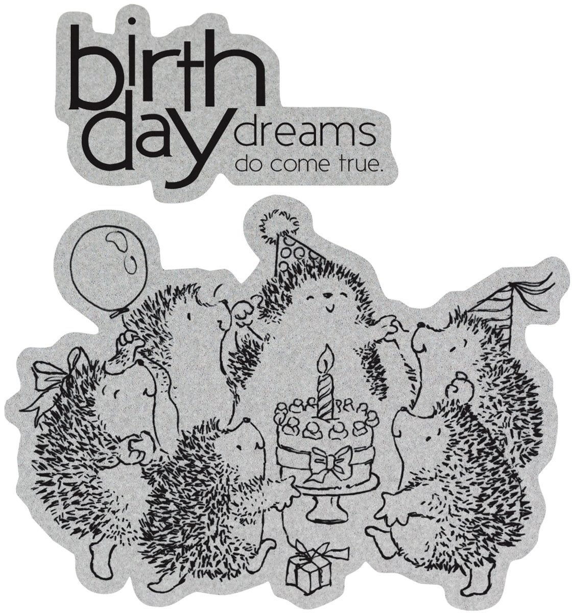 Penny Black Cling Rubber Stamp 4x5 Inch - Cake Dance Design for Scrapbooking, Card Making & DIY Crafts - Perfect for Birthday Invitations, Wedding Decor & Handmade Greeting Cards