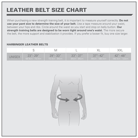 Harbinger 6-Inch Padded Leather Weightlifting Belt - Black | Heavy Duty Gym Belt for Powerlifting, CrossFit & Strength Training