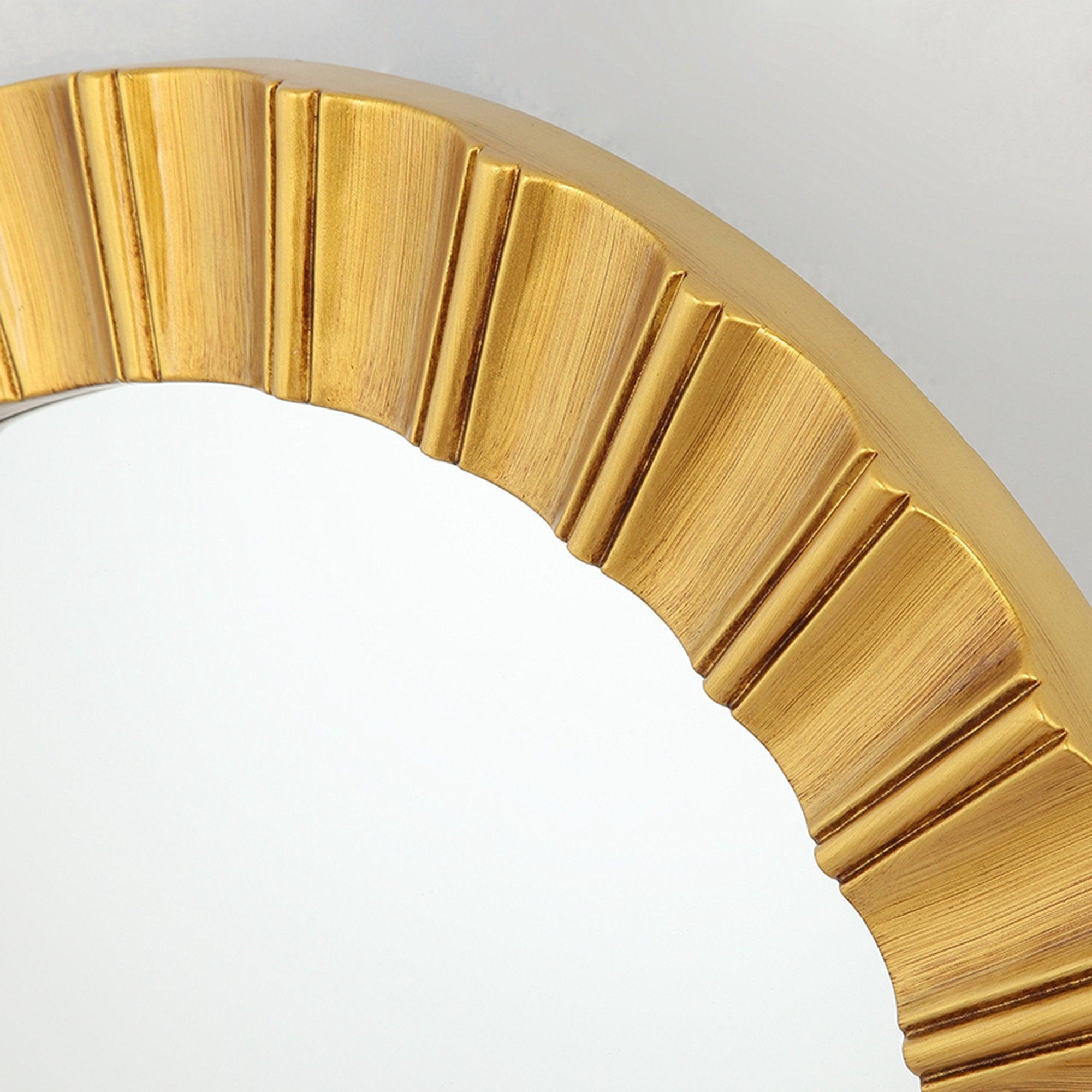 Modern Round Wall Mirrors - Decorative Wall Mounted Mirror for Living Room, Bedroom & Bathroom - Elegant Home Decor & Space Enhancing Accent Piece