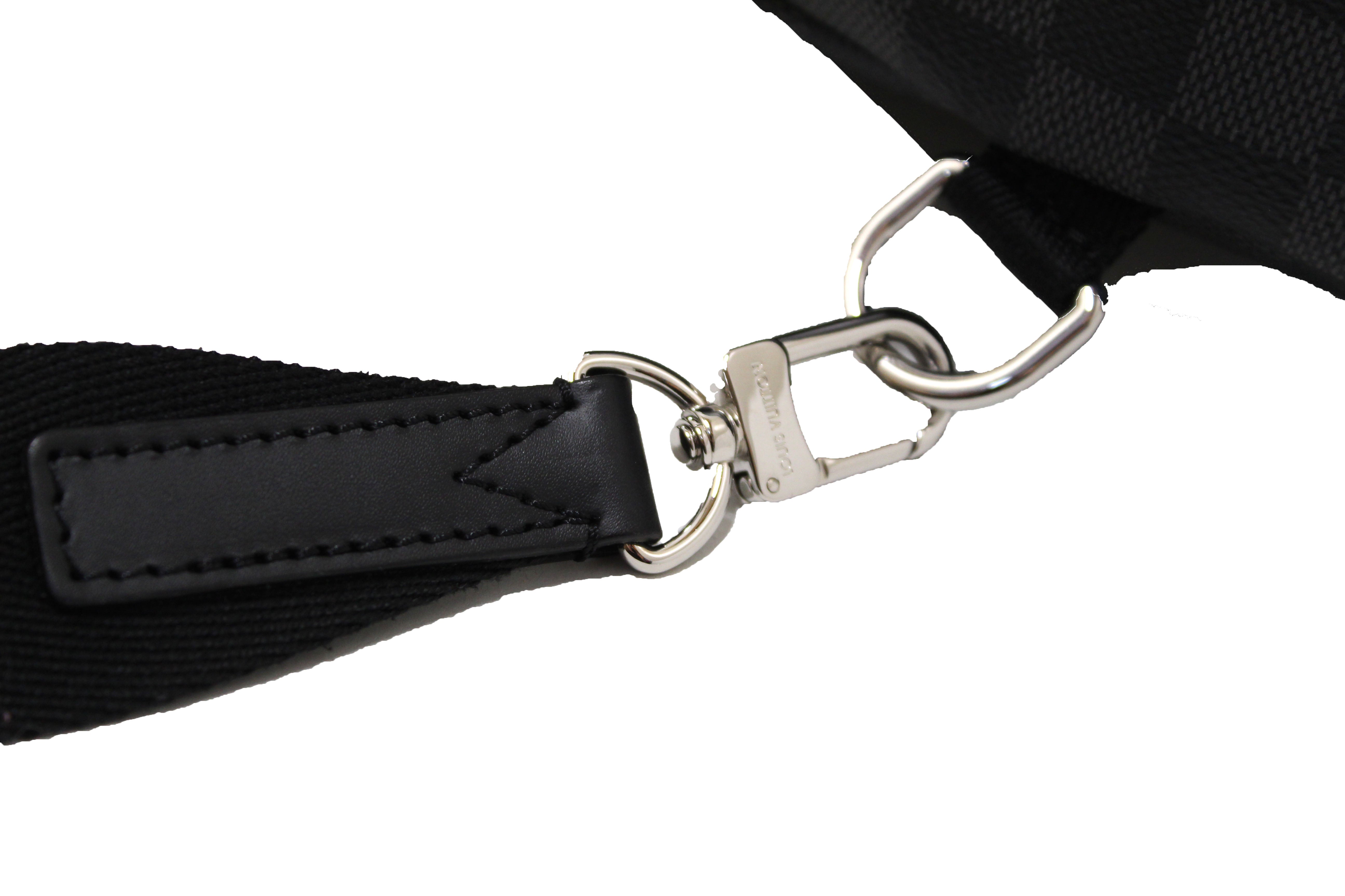 Authentic Louis Vuitton Damier Graphite Canvas Avenue Sling Bag for Men - Luxury Crossbody Messenger Bag for Travel, Work & Everyday Use
