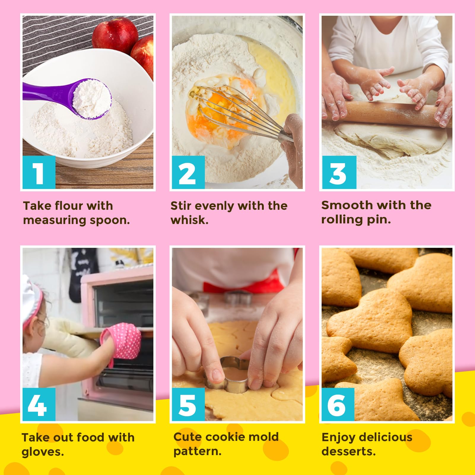 Kids Chef Set - 20Pcs Kitchen Role Play Toys with Apron & Hat for Toddlers 3-8 | Cooking & Baking Gift for Girls