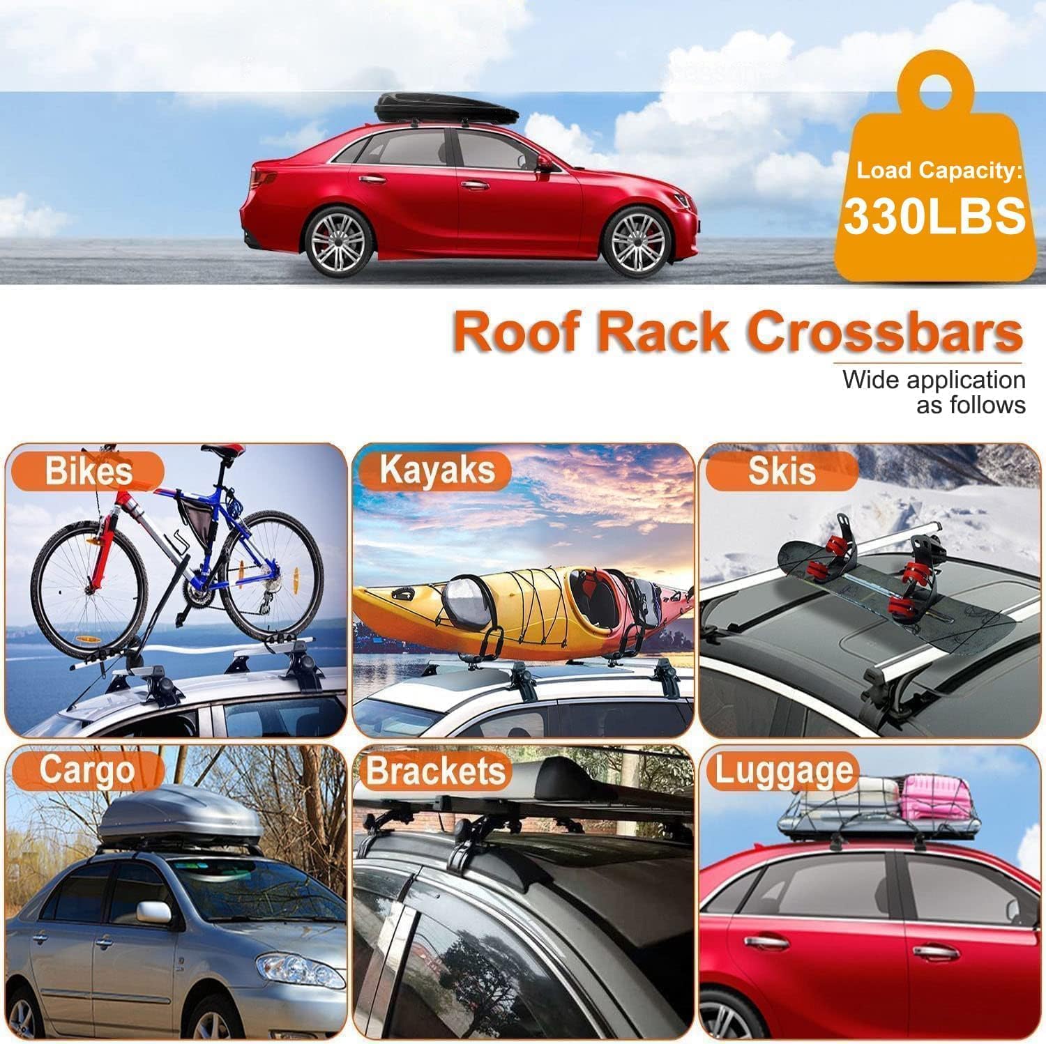 Universal Roof Rack Adjustable 48