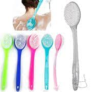INAAYA Long Handle Bath Brush with Soft Bristles - Back Scrubber for Exfoliating & Cleansing - Perfect for Shower, Spa & Body Care (Multicolor)