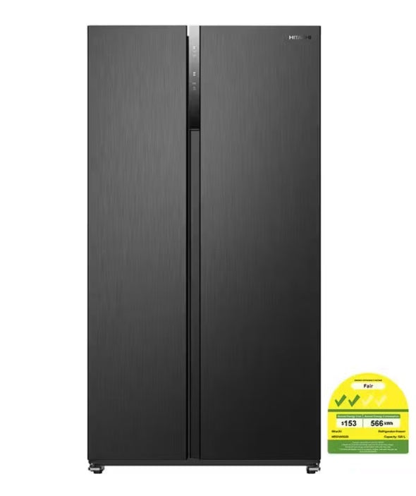 Hitachi HRSN9552D DXSG 36-Inch Side by Side Refrigerator - Energy Star Rated, Stainless Steel, Large Capacity for Family Kitchen & Entertaining