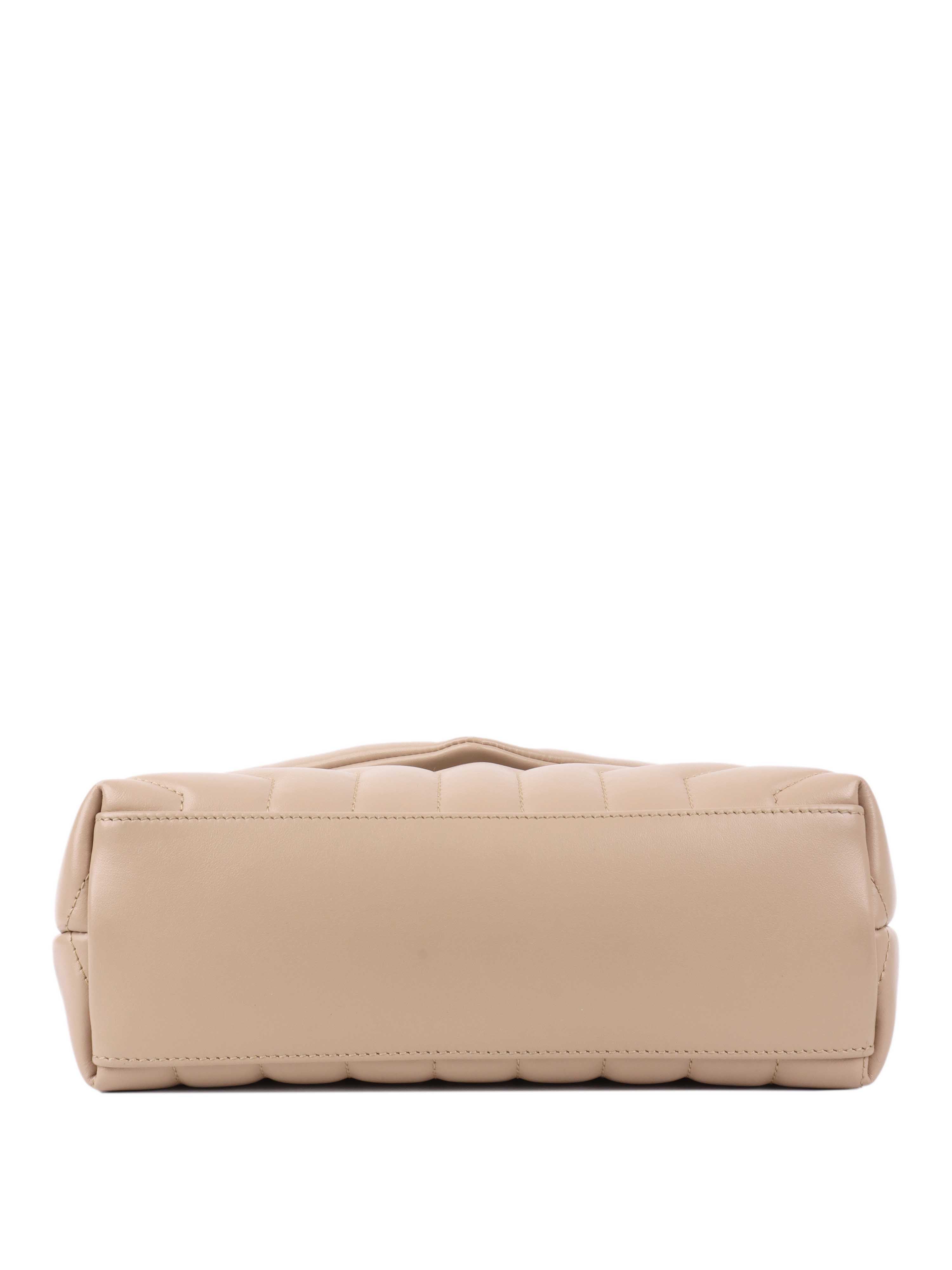 Saint Laurent Small Beige Loulou Bag - Luxury Crossbody Purse for Women | Perfect for Date Night, Office & Evening Events