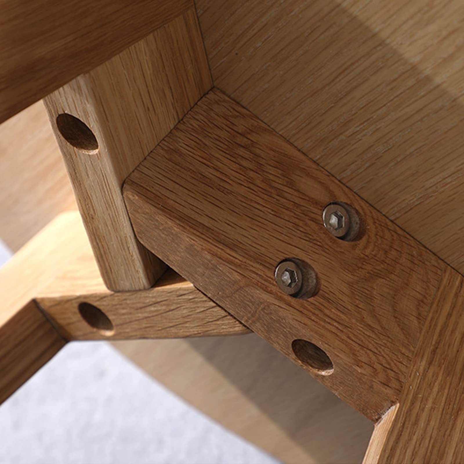 Modern Round Wood Side Table - 19.7