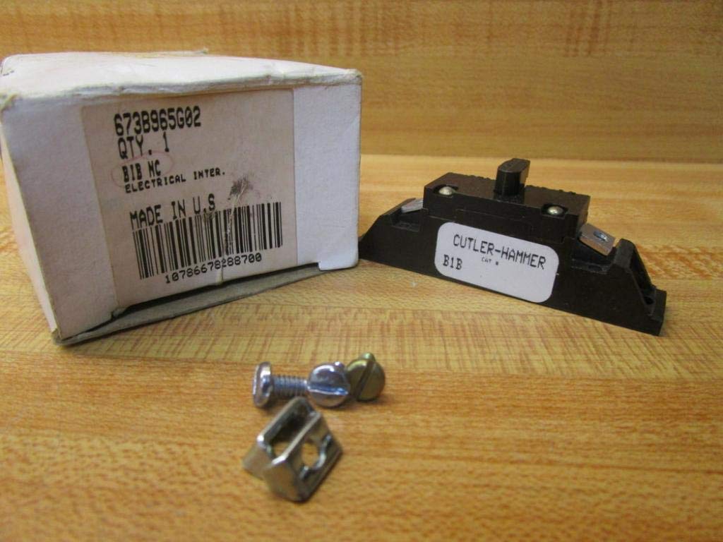 Cutler Hammer B1B Electrical Interlock 673B965G02 - Heavy Duty Safety Switch for Industrial Equipment & Machinery | Perfect for Power Distribution Panels & Motor Control Centers