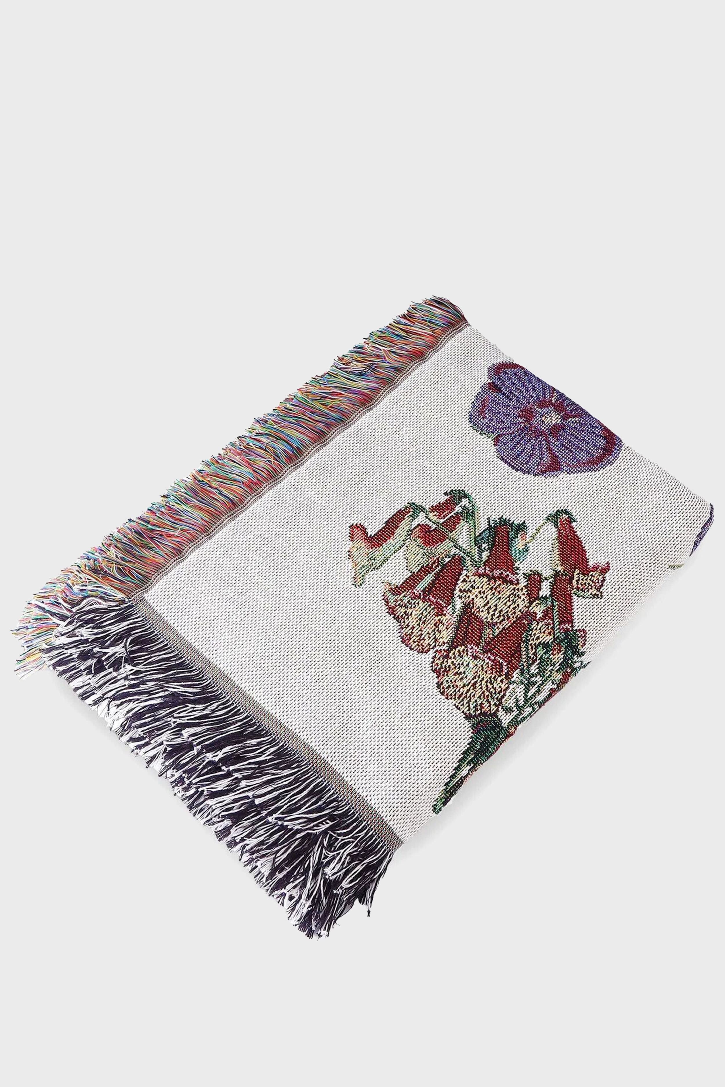 Soft & Cozy Botanical Blanket - Floral Design Throw Blanket for Bed, Couch & Outdoor Use - Perfect for Home Decor, Gifts & Picnics