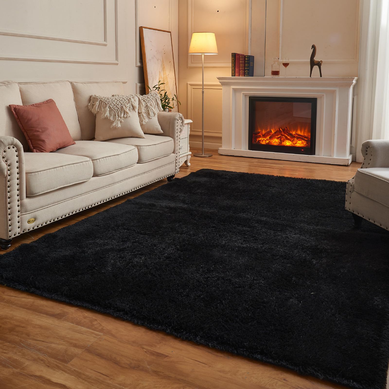 Arbosofe 8x10 Feet Shaggy Fluffy Area Rugs - Soft Plush Modern Carpets for Living Room, Bedroom, Playroom & Nursery - Kids Boys Girls Home Decor | Perfect for Cozy Spaces, Play Areas & Stylish Interior Design