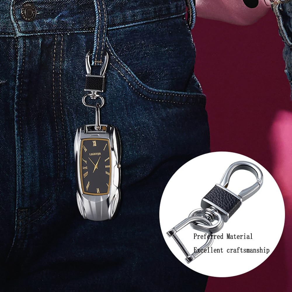 Windproof Torch Lighter - Refillable Car Shape Lighter for Men (Gold) - Perfect for Outdoor & Gifts