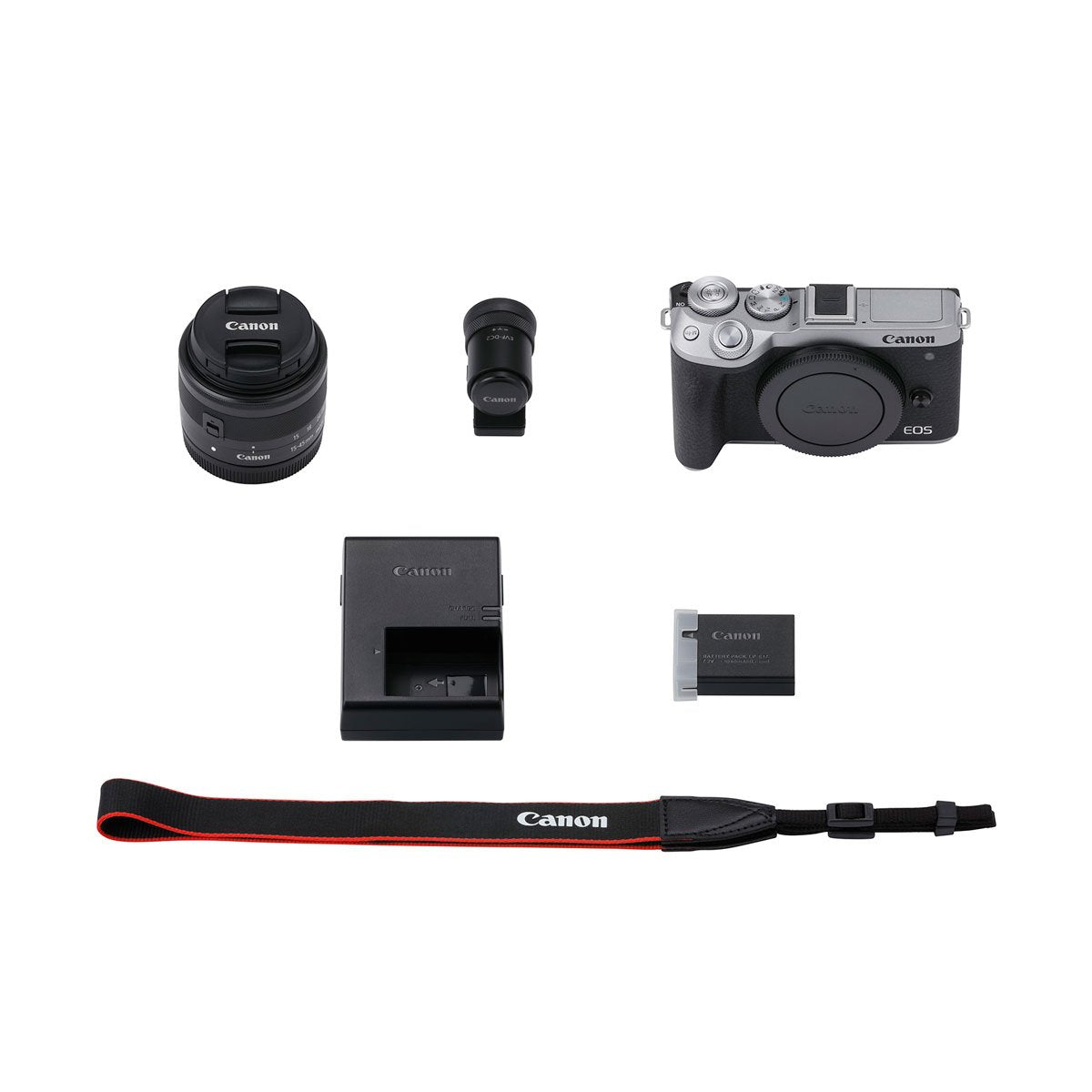 Canon EOS M6 Mark II Mirrorless Digital Camera with 15-45mm IS STM Lens Kit (Silver) - Perfect for Vlogging, Travel Photography & Content Creation