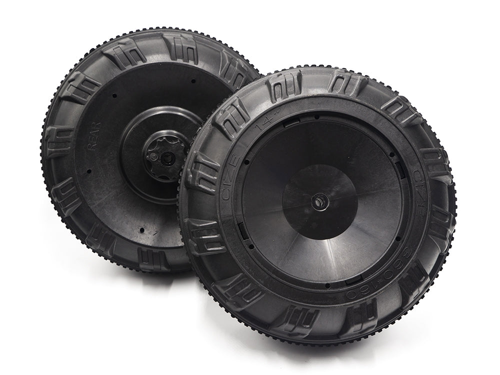 4-Pack Heavy Duty Replacement Wheels for Big Toys Direct Ride-On Trucks - Durable All-Terrain Tires for Kids' Toy Cars, Wagons & Outdoor Play Vehicles (Perfect for Driveways, Parks & Backyard Play)