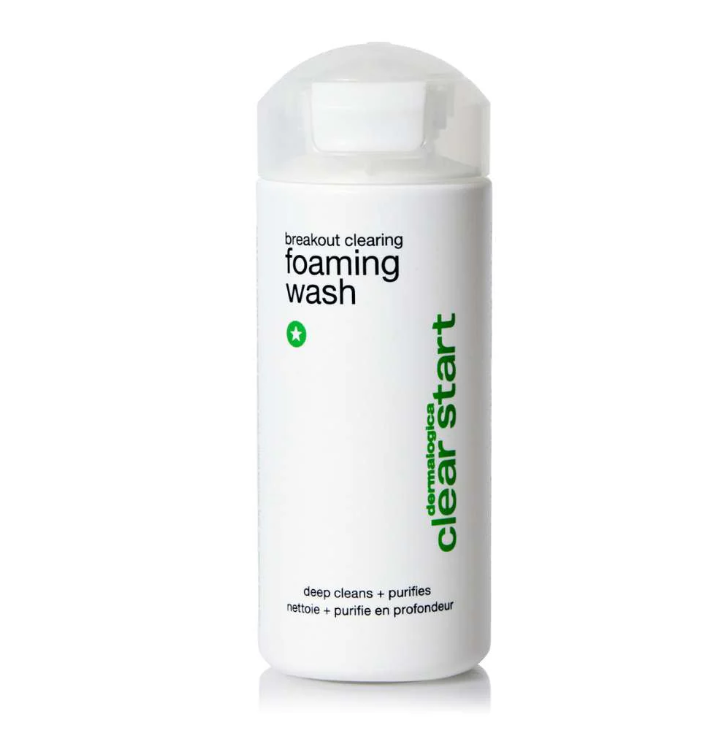 Breakout Clearing Foaming Face Wash - Acne Treatment & Oil Control for Clear Skin | Perfect for Daily Skincare Routine & Travel