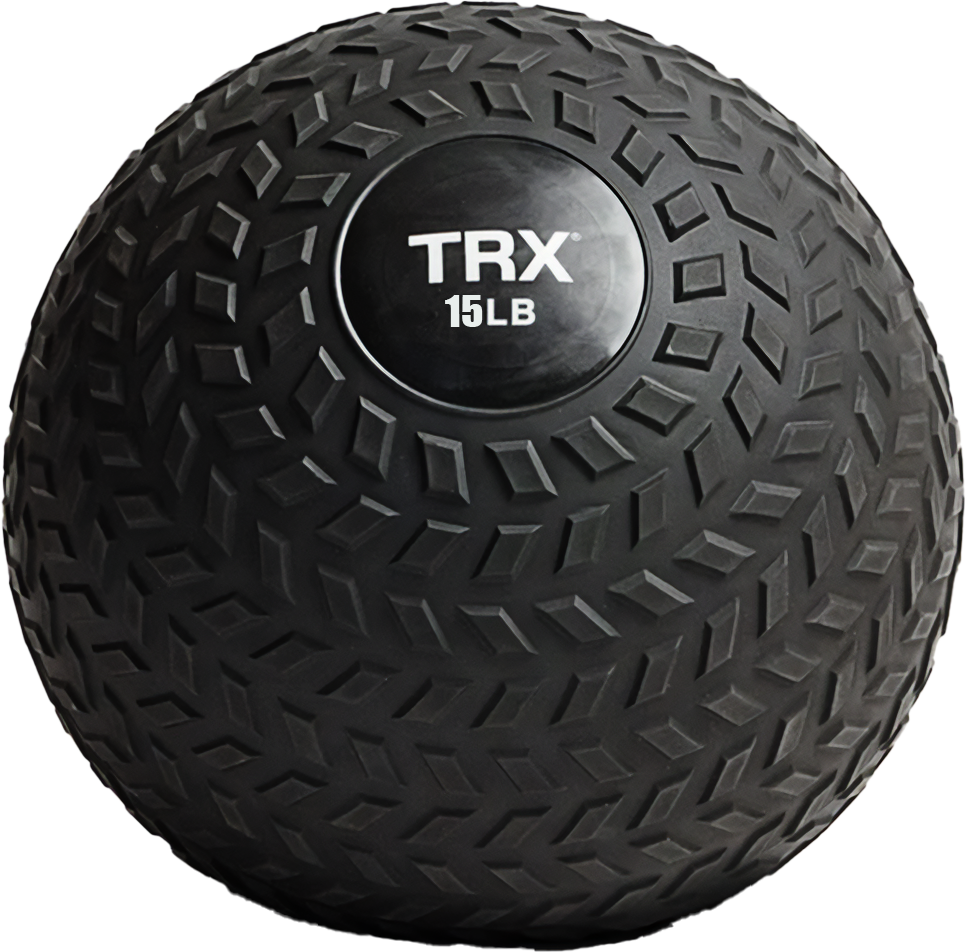 TRX Slam Ball 15lbs - Heavy Duty Exercise Ball for Strength Training, CrossFit & Home Workouts - Perfect for Gym, Fitness & Functional Training