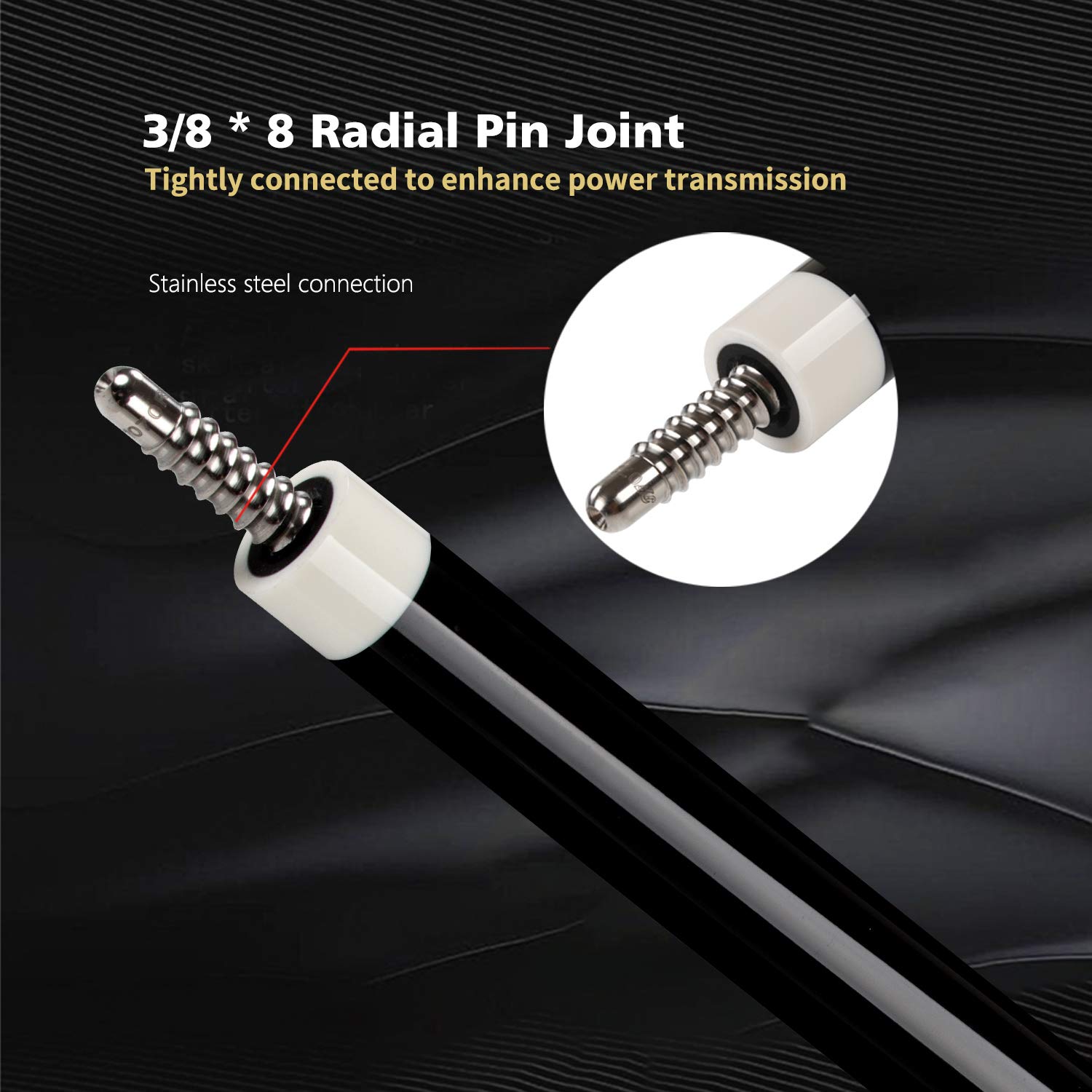 KONLLEN Professional Carbon Fiber Pool Cue Stick – Hand-Made Low Deflection Billiard Cue with Ultra-Smooth Inlay Design for Precision Shots | Perfect for Tournaments & Home Game Rooms