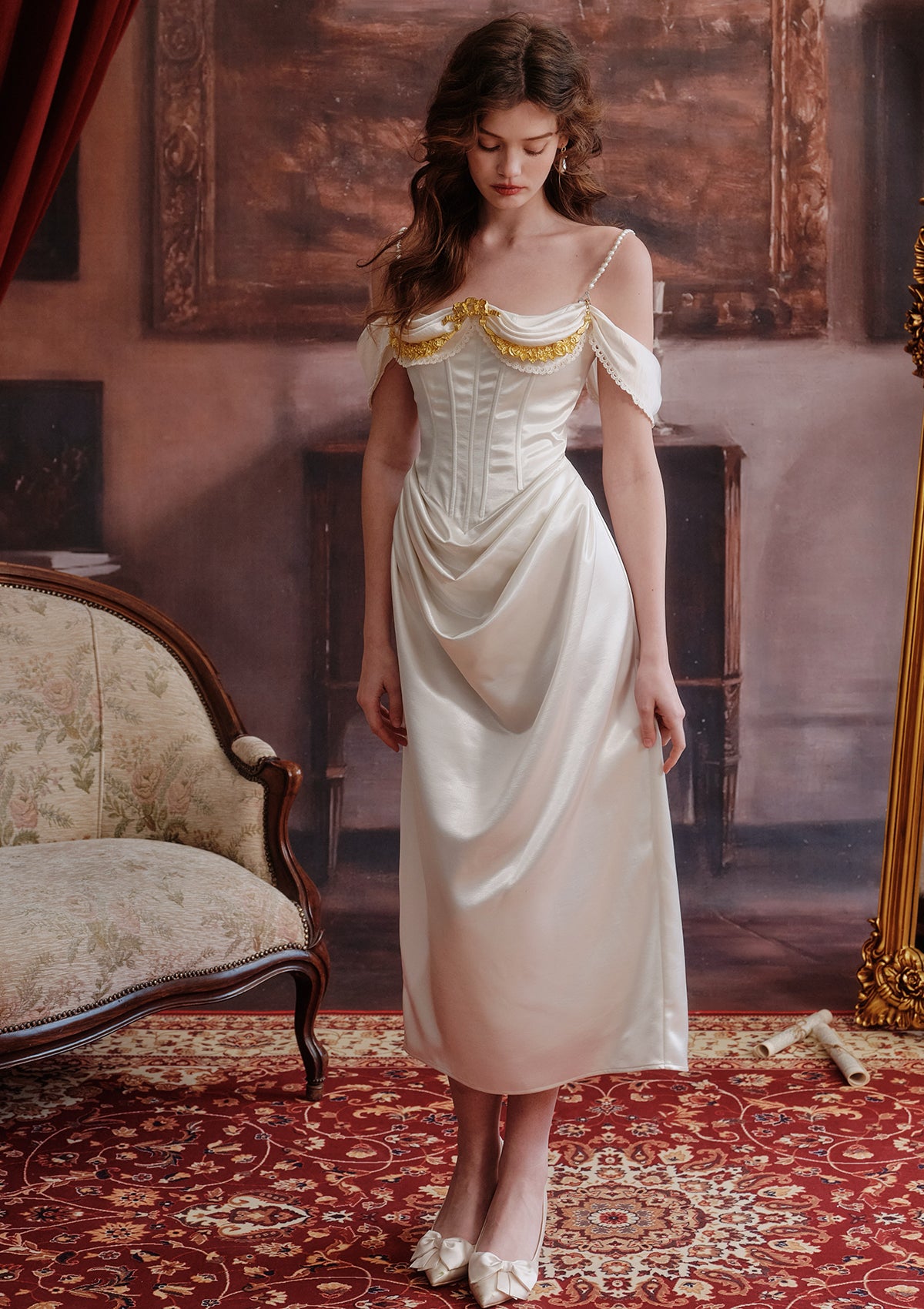 Joan of Arc Corset Dress - Medieval Renaissance Costume for Women | Perfect for Halloween, Cosplay, and Themed Parties