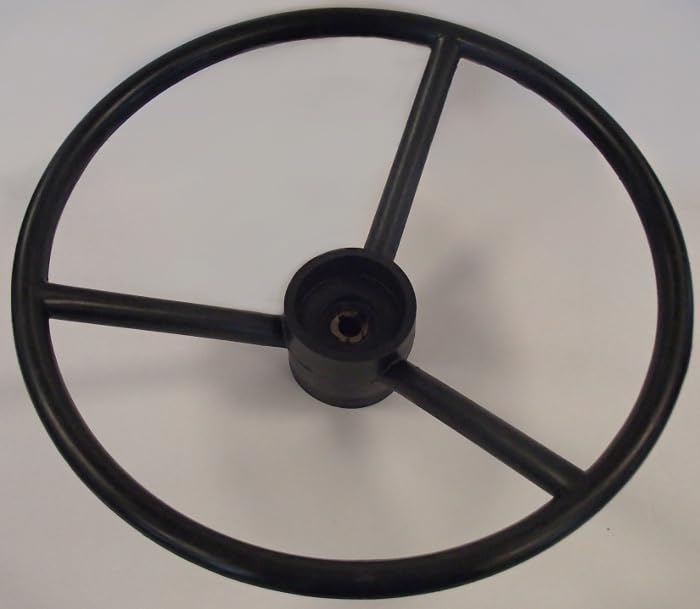 Stevens Lake Parts One New Steering Wheel with Cap Key Type Fits Massey Ferguson 192432M2 Models | Interchangeable with S.43395 | Compatible with Tractors & Farm Equipment | Durable Replacement for Smooth Operation
