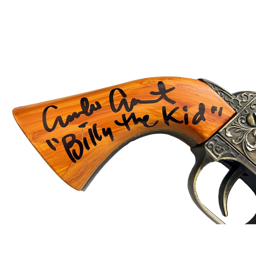 Emilio Estevez Autographed Young Guns Billy the Kid Prop Gun - BAS COA Certified Signed Memorabilia - Perfect for Movie Collectors, Western Decor & Fan Displays