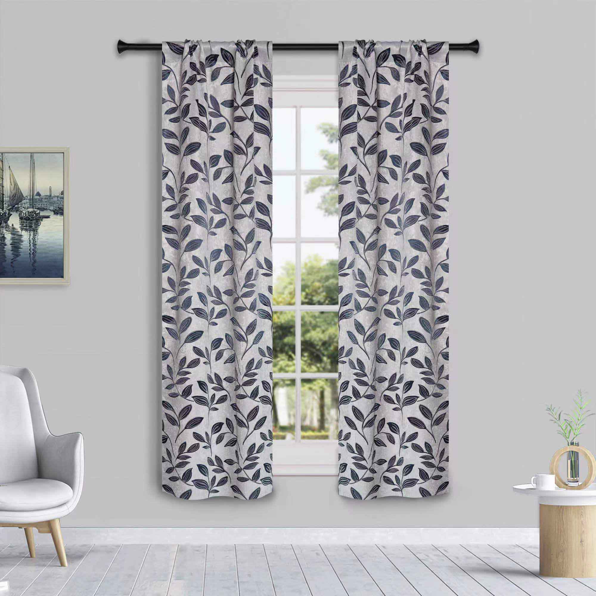 Blackout Curtains with Rod Pocket - Set of 2 Panels for Room Darkening & Privacy - Perfect for Bedrooms, Living Rooms & Home Theater