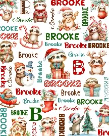 Custom Christmas Sloth