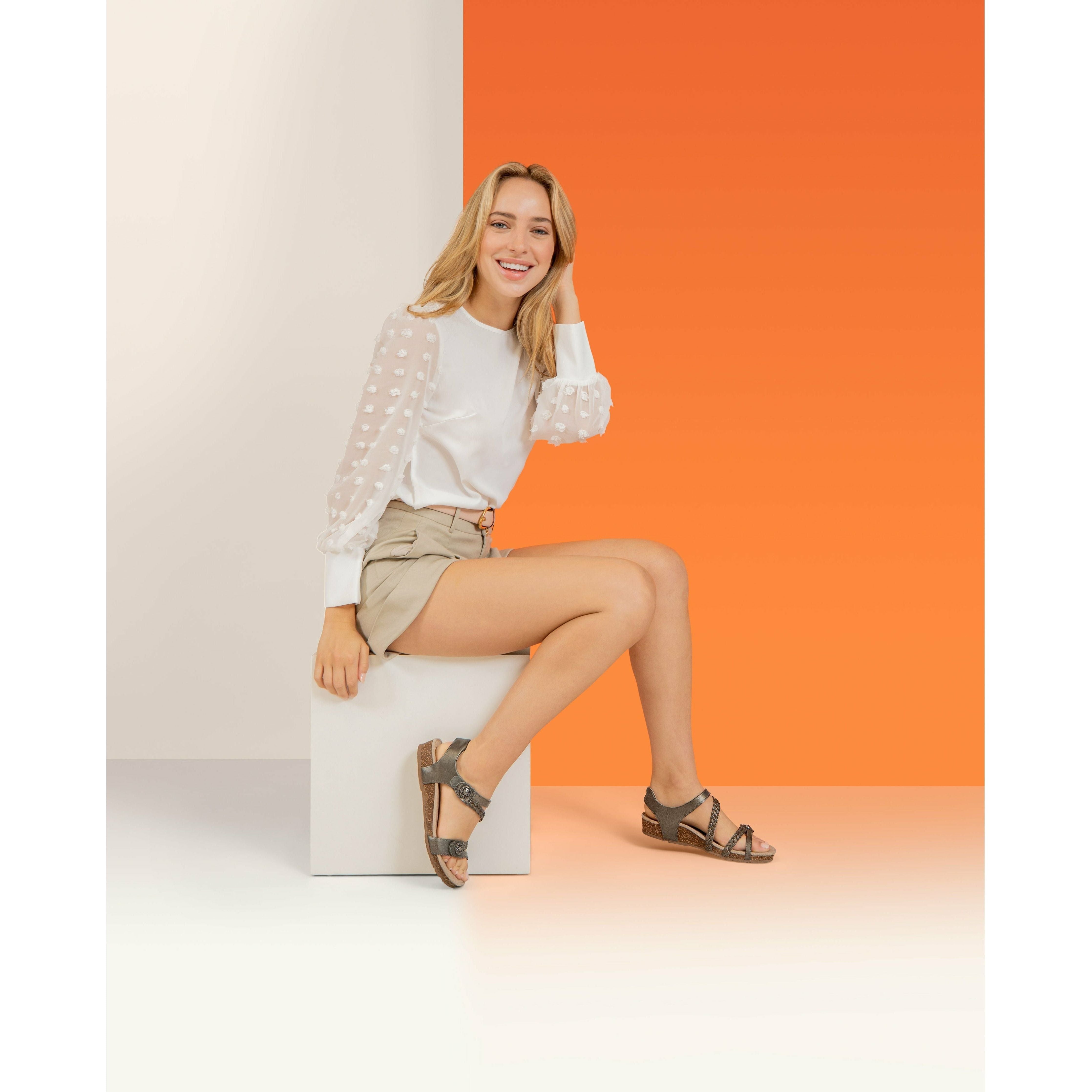 Aetrex Jillian SC465 Women's Comfortable Orthotic Sandals for Plantar Fasciitis & Arch Support - Perfect for Walking, Travel & Everyday Wear