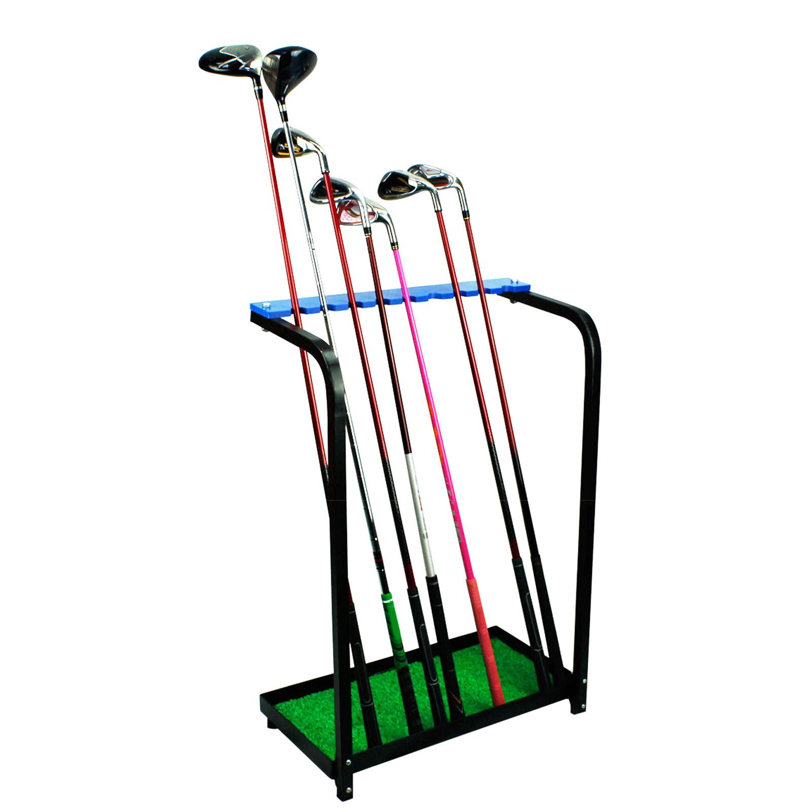 Keenso Golf Club Organizer - 9 Hole Steel Golf Club Storage Rack Holder | Perfect for Home, Garage & Golf Course Organization | Durable Golf Accessory for Easy Club Storage & Display