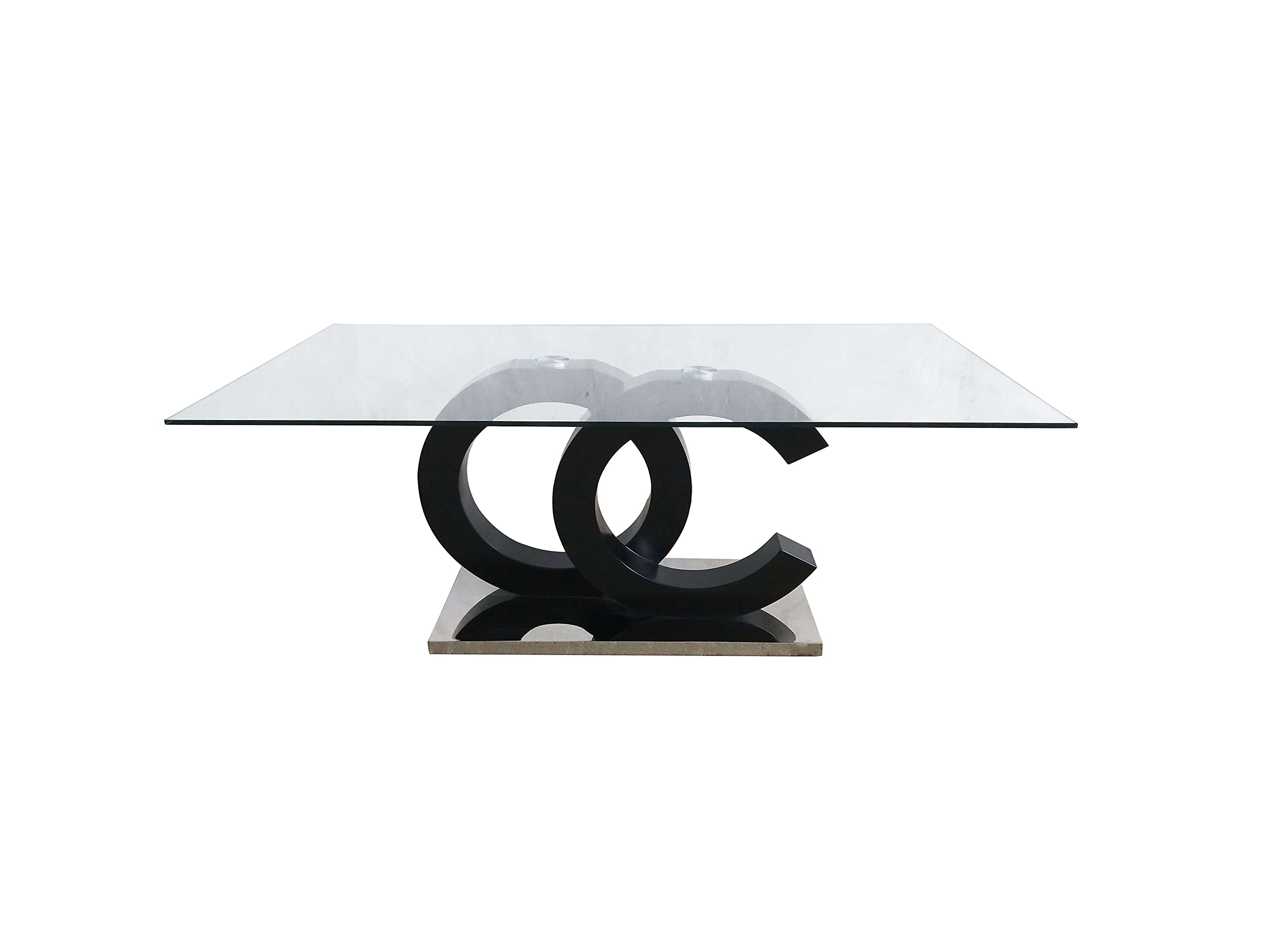 Modern Black & Silver Coffee Table - 24
