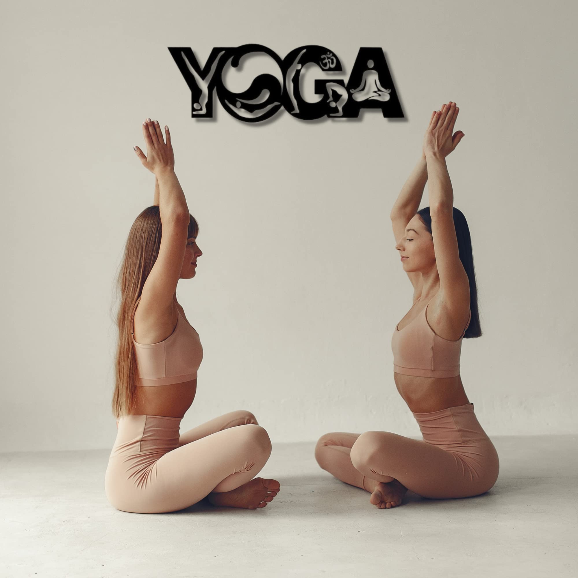 YOGA Metal Wall Art - Home Decor for Living Room & Bedroom