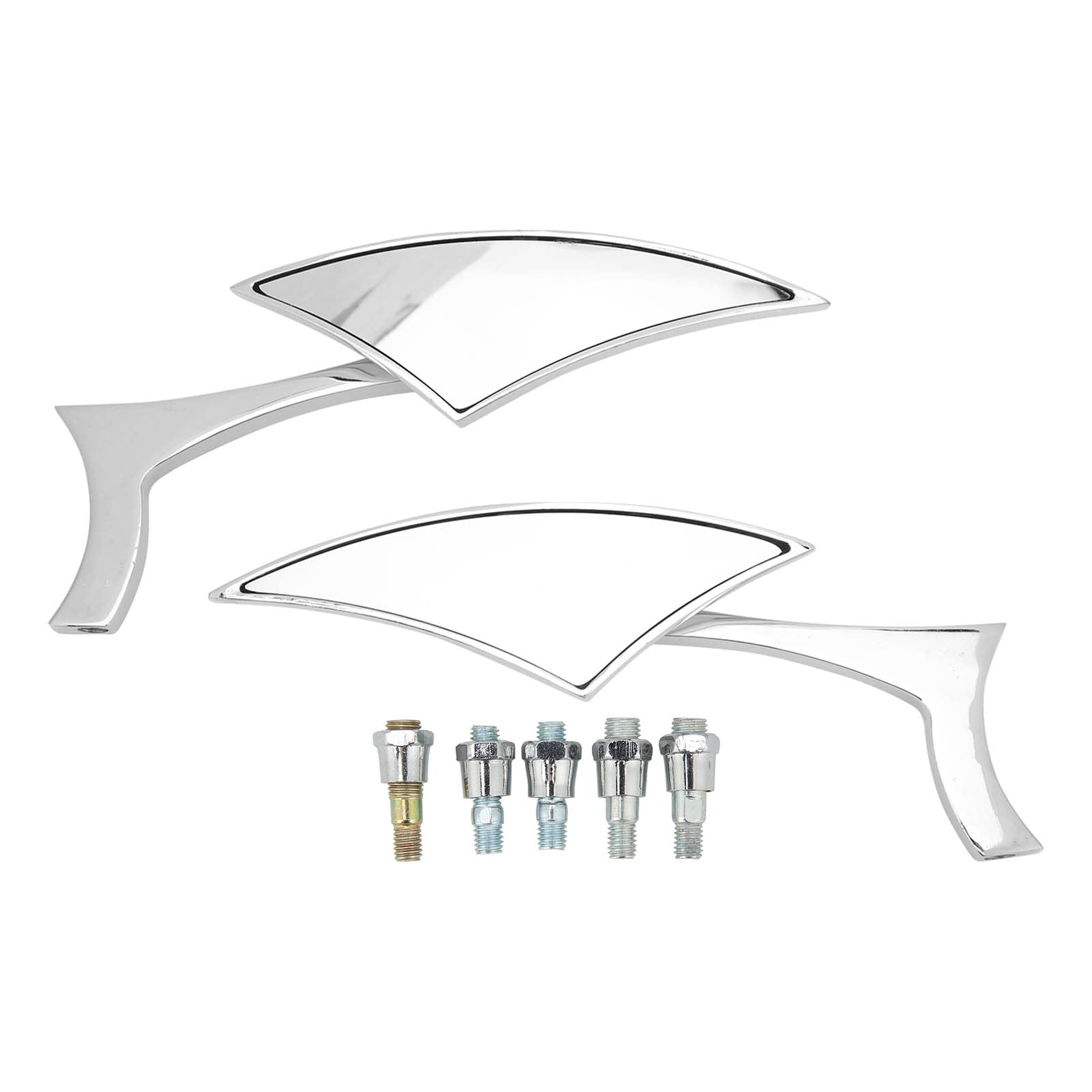 Keenso 180° Adjustable Motorcycle Mirror for Street Bikes & Scooters - Safe Riding