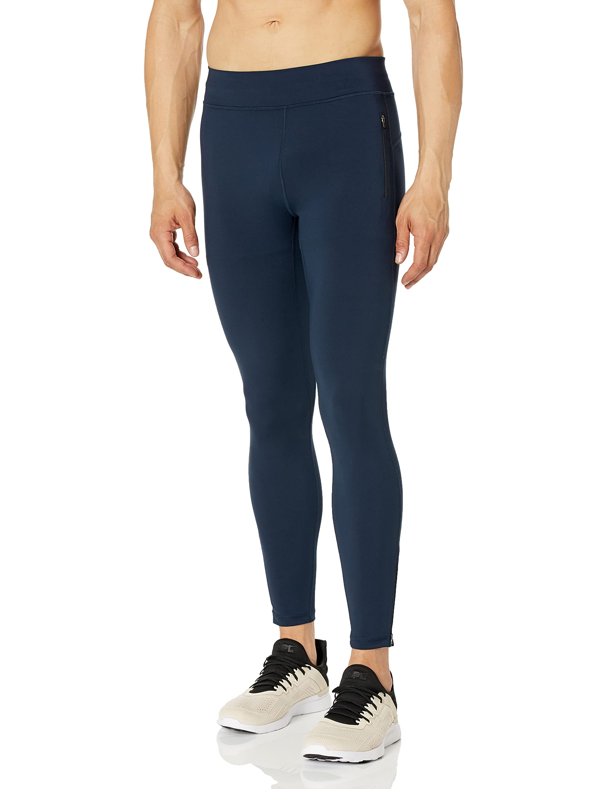 Amazon Essentials Men's Active Sculpt Tight Workout Pants - Comfortable Stretch Yoga Tights for Gym, Running & Fitness Training