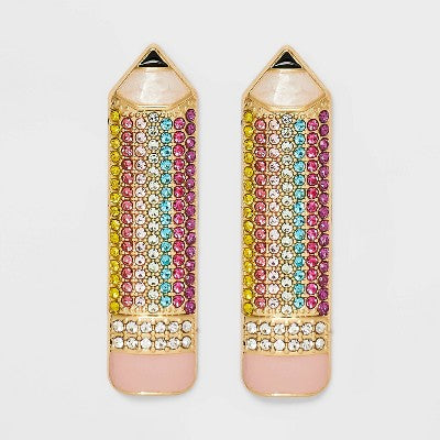 SUGARFIX by BaubleBar Looking Sharp Drop Earrings - Trendy Dangle Earrings for Women, Fashion Jewelry Gift for Her - Perfect for Parties, Date Nights & Office Wear