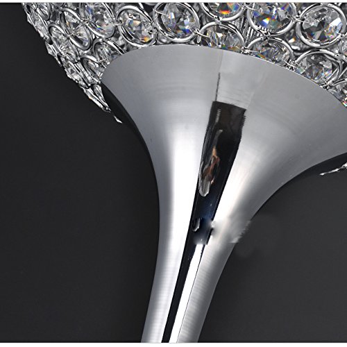 Modern Silver Crystal Floor Lamp - Elegant Living Room, Bedroom & Study Lighting - Luxury European Design for Home Decor & Ambiance