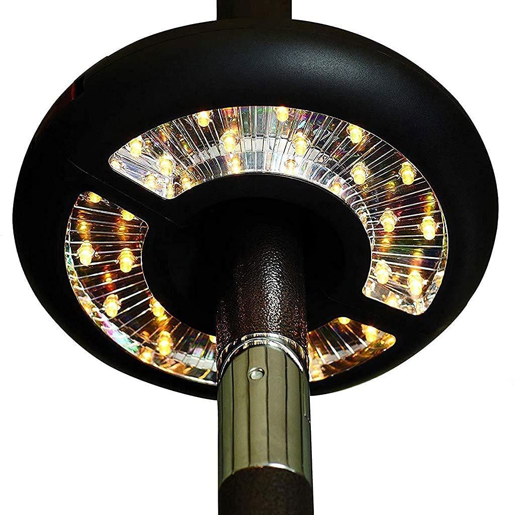 Outdoor Umbrella Light with Dual Up & Down Lighting - 4 Brightness Modes, Battery Powered (3xAA) - Perfect for Patio Umbrellas, Camping Tents, Backyard Decoration & Outdoor Gatherings