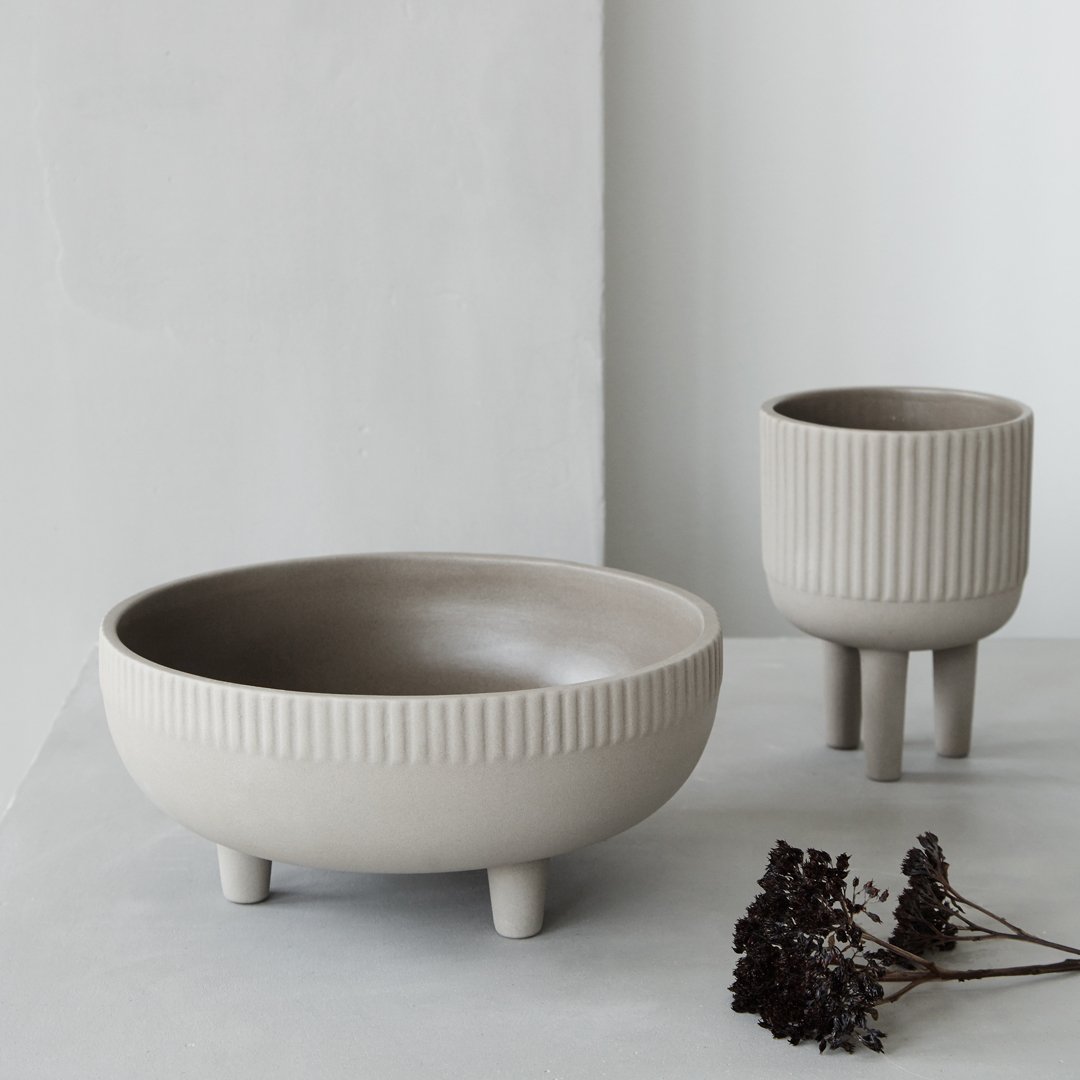 Kristina Dam Studio Ceramic Bowl Set - 3-Piece Handmade Modern Serving Bowls for Soup, Salad, Cereal - Perfect for Dining, Entertaining & Kitchen Decor