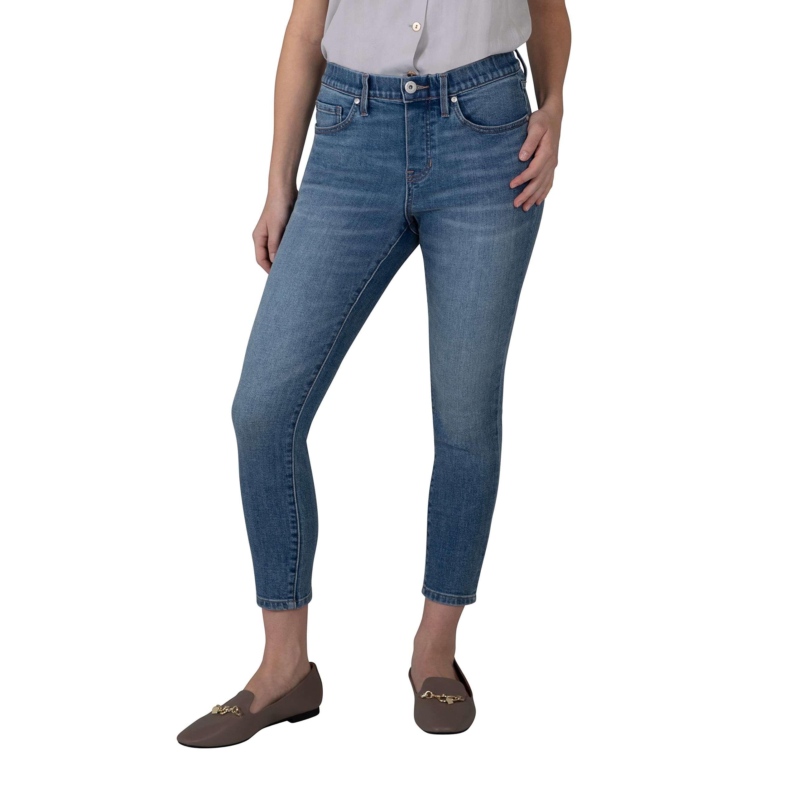 Jag Jeans Women's Valentina High Rise Skinny Pull-on Stretch Denim Pants - Comfortable & Stylish for Work, Casual Outings & Date Nights