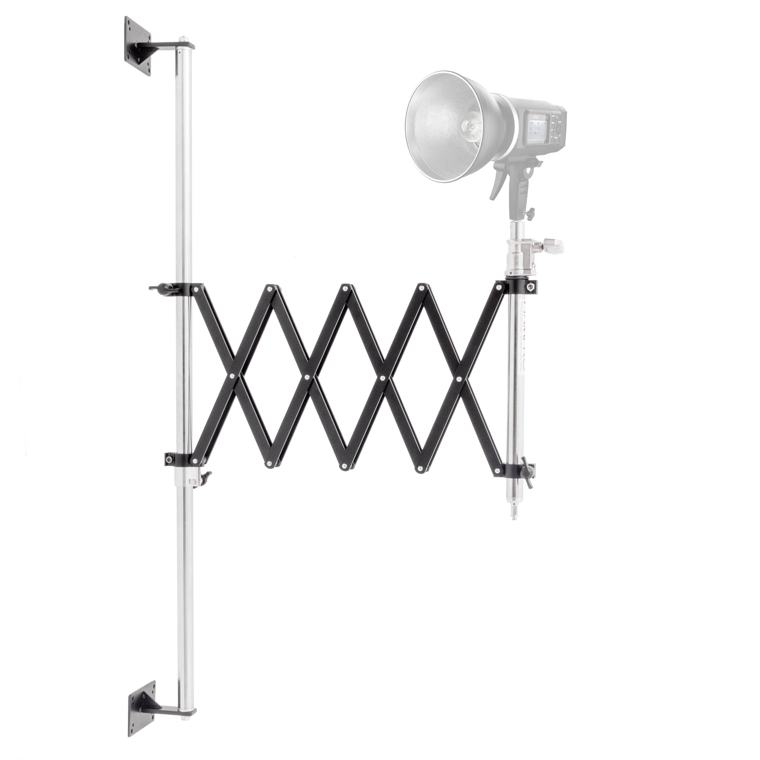 Wall Mounted Scissor Boom Vertical Mounting System - Heavy Duty TV Mount for Flat Screens 40-80 inches - Perfect for Living Room, Bedroom & Office Installation