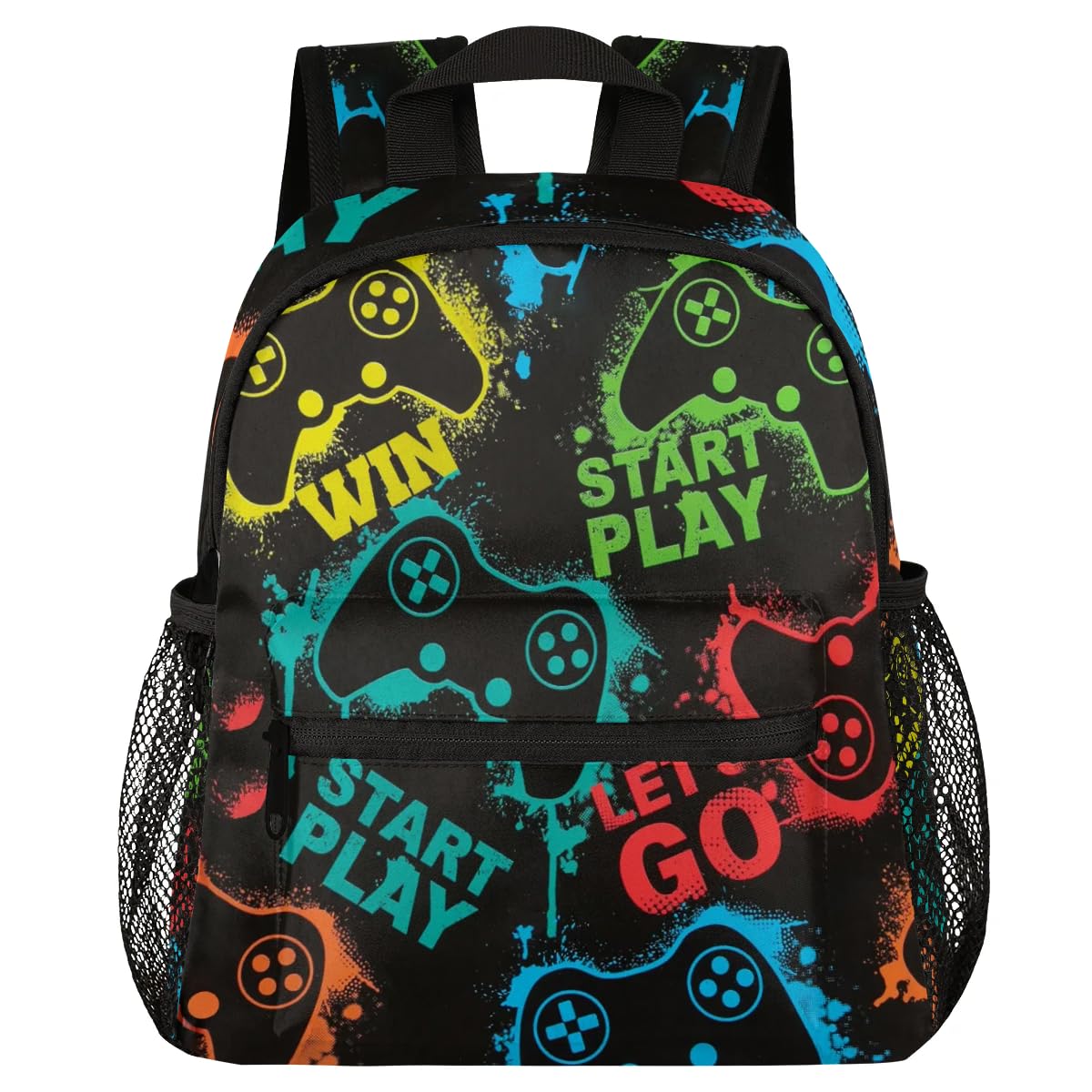 Kids Video Game Backpack for Boys - Lightweight Waterproof Toddler Bookbag for Preschool, Kindergarten & Travel - Small Student Backpack for School, Daycare & Outdoor Adventures