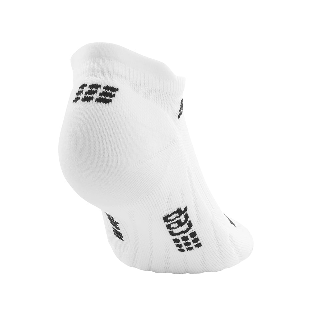 CEP Men's The Run Socks No Show V4 - White (WP360R) - Performance Running Socks for Athletes & Active Lifestyle